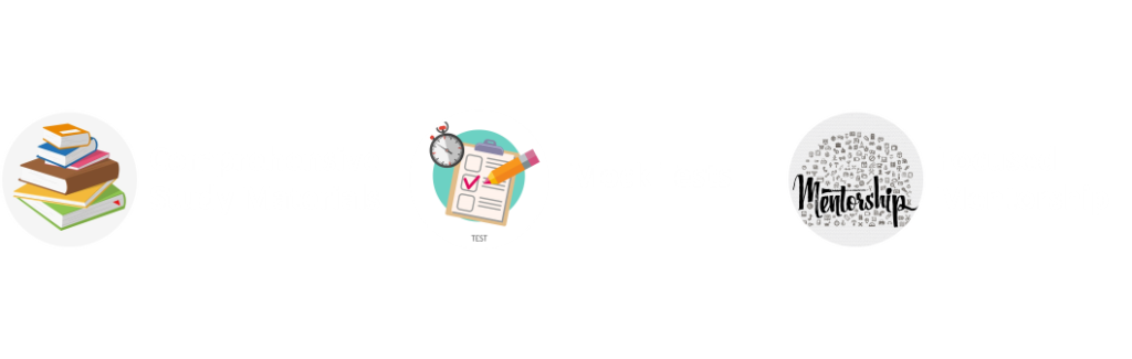 Elite Expertise resources and expert guidance include Comprehensive study materials, mock tests and Focused mentorship