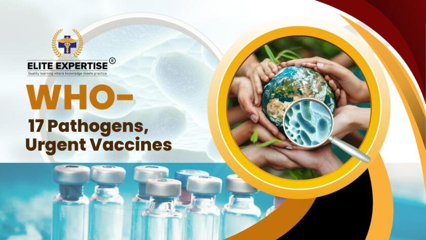 WHO 17 Pathogens, urgent vaccines