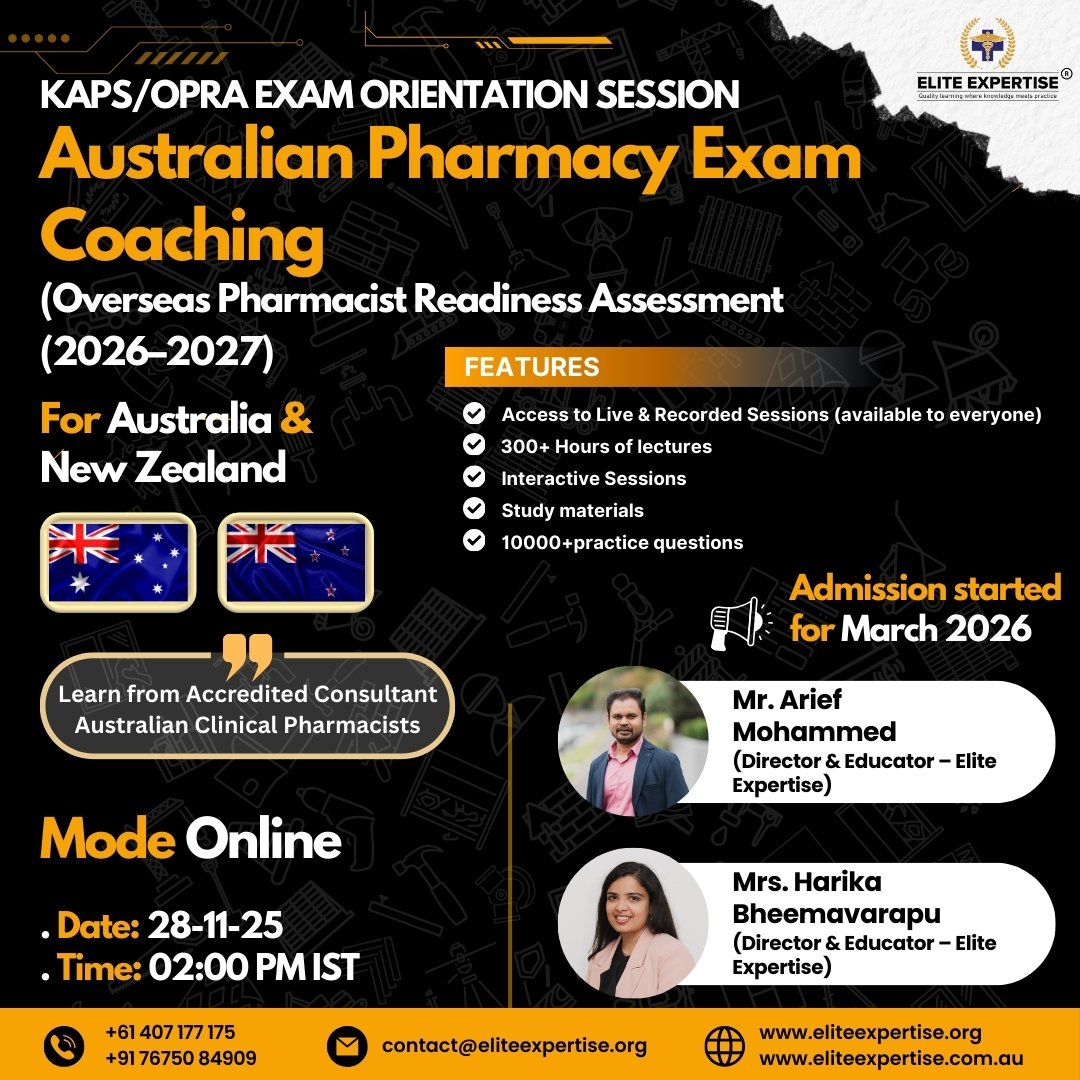 KAPS OPRA Australian Pharmacy Exam Coaching