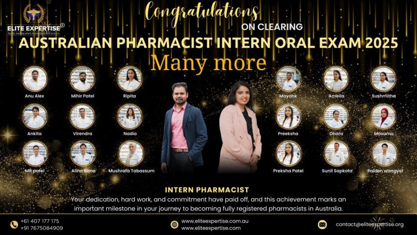 pharmacist intern oral exam result 2025