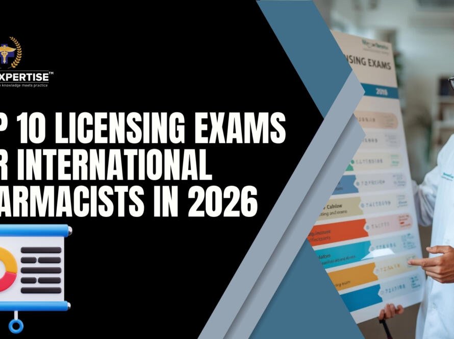 Explore the top 10 licensing exams for international pharmacists in 2026. Compare NAPLEX, PEBC, OPRA, PSI, DHA, salaries, eligibility, and career opportunities worldwide.