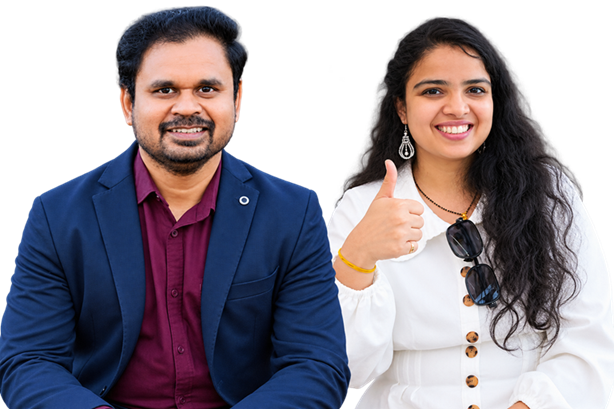 Arief Mohammad and Harika Bheemavarapu