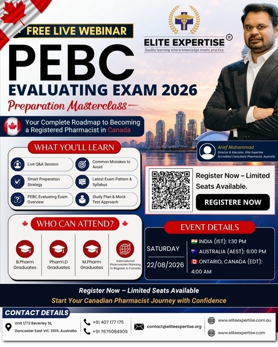PEBC Evaluating Exam 2026 Preparation Masterclass – Your Roadmap to Becoming a Registered Pharmacist in Canada